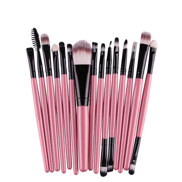 15 pcs Makeup Brushes