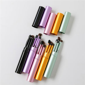 5pcs Travel  Makeup Brushes Set