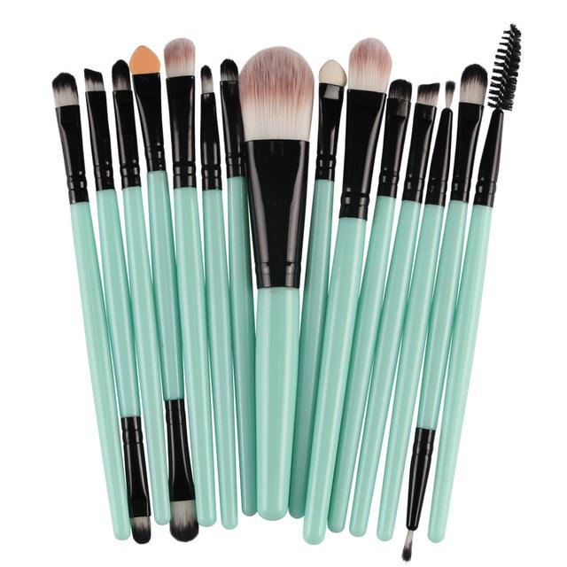 15 pcs Makeup Brushes
