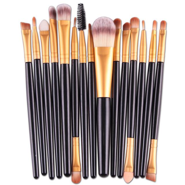 15 pcs Makeup Brushes
