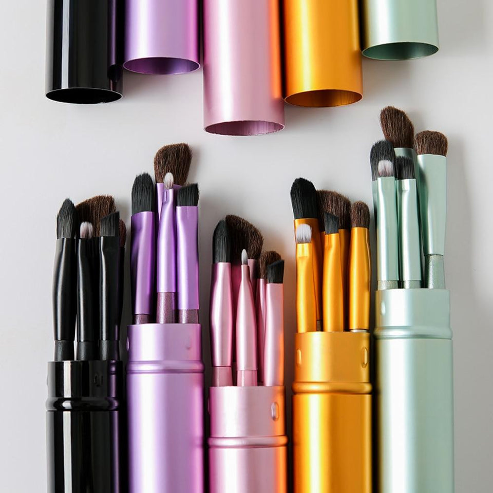 5pcs Travel  Makeup Brushes Set