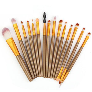15 pcs Makeup Brushes
