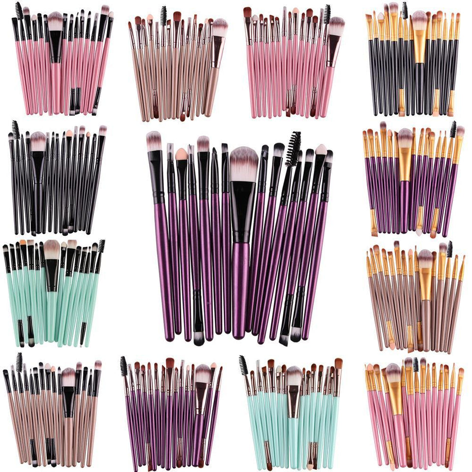 15 pcs Makeup Brushes