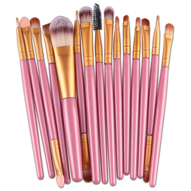 15 pcs Makeup Brushes