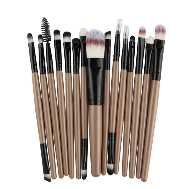 15 pcs Makeup Brushes