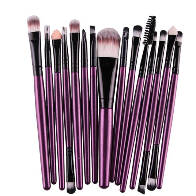 15 pcs Makeup Brushes