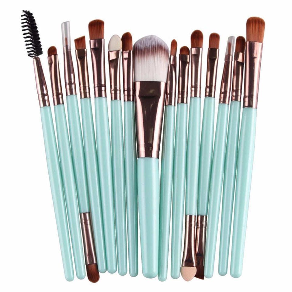 15 pcs Makeup Brushes