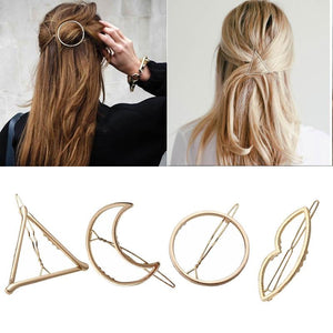 Girls Triangle Moon Hair Clips
