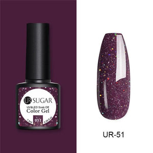 Nude and Sequin Gel Polish Gel Kit