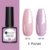 Nude and Sequin Gel Polish Gel Kit