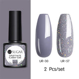 Nude and Sequin Gel Polish Gel Kit