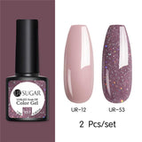 Nude and Sequin Gel Polish Gel Kit