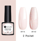 Nude and Sequin Gel Polish Gel Kit