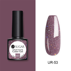 Nude and Sequin Gel Polish Gel Kit