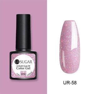 Nude and Sequin Gel Polish Gel Kit