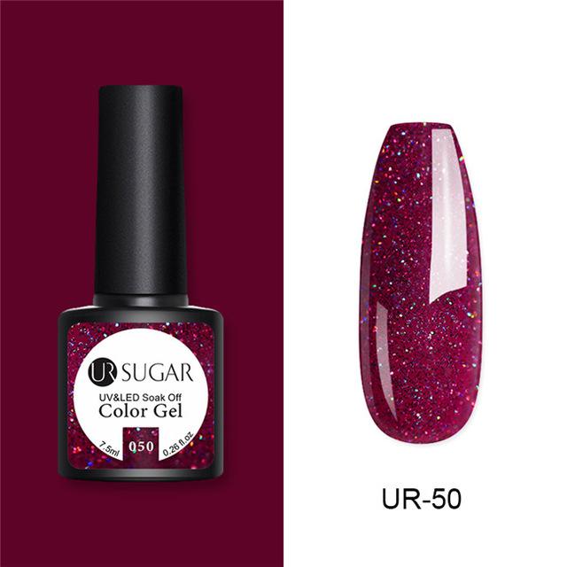 Nude and Sequin Gel Polish Gel Kit