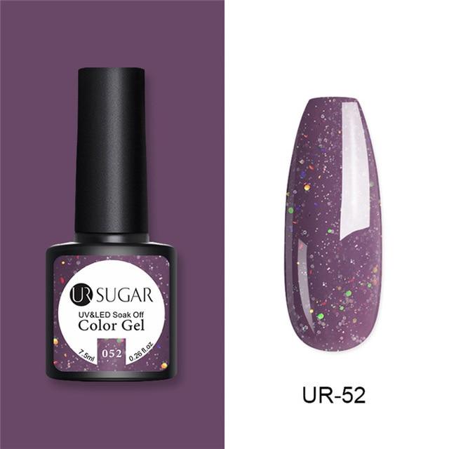Nude and Sequin Gel Polish Gel Kit