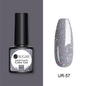Nude and Sequin Gel Polish Gel Kit