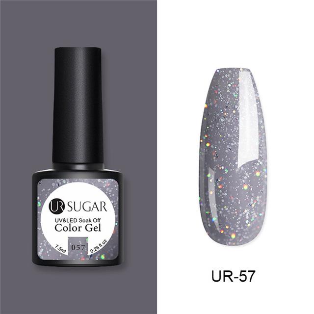 Nude and Sequin Gel Polish Gel Kit