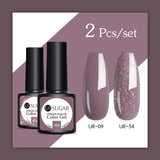 Nude and Sequin Gel Polish Gel Kit