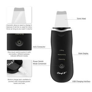 Ultrasonic Ion Deep Cleaning Skin Tool