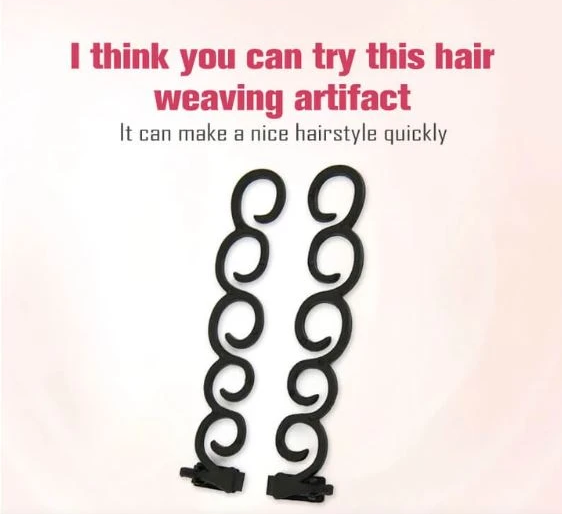 Twist Plait Hair Braiding Hairdressing Tools (2pcs)